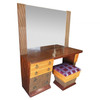 Asymmetrical Midcentury Bedroom Set, Vanity