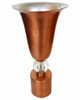Copper Mid-Century Torchiere Table Lamps, Pair