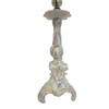 Mid-century Capodimonte Style Italian Ceramic Floral Table Lamp, Pair