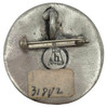 Art Nouveau Veiled Female Portrait Brooch by Rine Pewter