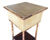 Restored Antique Tiger Bamboo Pedestal with Storage Box
