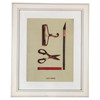 Modern Office Supplies Collage Three Dimensional Art Print "Cut and Paste"