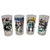 Set of 7 MCM Barware Highball "Cities Of The World" Drinking Glasses