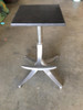 Custom Repurposed Mid Century Bar Stool w/ Teak Seat, Pair