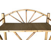Restored Aesthetic Movement Tiger Tortoise Bamboo 4-Tier Corner Shelf w/ Crown