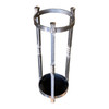 High Style Chromed Iron Art Deco Umbrella and Cane Holder Stand