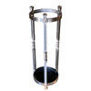 High Style Chromed Iron Art Deco Umbrella and Cane Holder Stand
