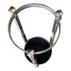 High Style Chromed Iron Art Deco Umbrella and Cane Holder Stand