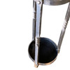 High Style Chromed Iron Art Deco Umbrella and Cane Holder Stand