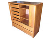 Side Rolling Front Wardrobe w Media Center, Chest of Drawers