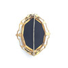 Late Victorian Italian Micro-Mosaic on Black Onyx Brooch