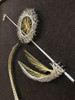 Golfing Man String Nail Art Silver and Gold on Blackby Chapman, Pair
