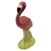 Mid-century Ceramic Curious Watcher Pink Flamingo Tabletop Statue by Metlox