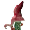 Mid-century Child & Mother Pink Flamingo Ceramic Tabletop Statue By Leftons