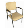 Chrome Round Tubular Armchair by Royal Metal
