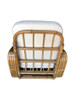 Historic Hand Made 4-strand Square Pretzel Rattan lounge By Paul T. Frankl