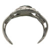Mid-century Sterling Silver Navajo Cuff Bracelet w/ Bisbee Blue Turquoise Stone
