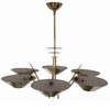 Six-Arm Austrian Chandelier, circa 1950