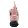 Mid-century California Pottery Pink & Black Ceramic Angel Fish Pocket Planter