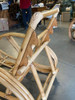 Restored 3/4 3-Strand Round Pretzel Rattan Chaise Reclining Lounge Chair