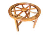 Western Folk Art Wagon Wheel Table and Chairs Set, 1960