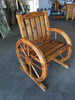 Western Folk Art Wagon Wheel Table and Chairs Set, 1960
