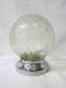 Small Vintage Crackled Ceiling Glass Globe Pendant