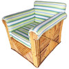 Rare Large Rattan "Big Daddy" club Lounge Chair
