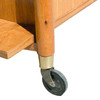 Mid-Century Three-Tier Bar Serving Cart w/ Storage Cabinet