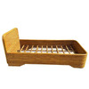 Restored Art Deco 15-Strand Stacked Rattan Twin Bed Frame Headboard, 2 Available