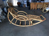 Restored Stick Pencil Rattan Rocking Lounge Chair by Emerson