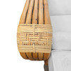 Original Rattan By Paul Frankl, Multi-Strand Sofa and Chaise Lounge