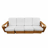 Original Rattan By Paul Frankl, Multi-Strand Sofa and Chaise Lounge