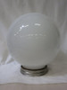 1970s Round Sphere Milk Glass Ceiling Globe with Fitter