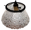 Victorian Daisy and Buttons Pressed Glass Light - 9 Available!