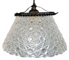 Victorian Daisy and Buttons Pressed Glass Light - 9 Available!