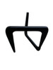 Noguchi Style Triangle Glass Top Wide Side Table