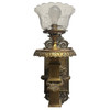 Bronze & Copper Edwardian era Torchiere Electric Wall Sconce, 2 Available