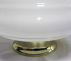 Small Schoolhouse Banded Oval Shape Ceiling Glass Globe Pendant