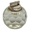 Hollywood Regency Hand Cut Multi Faceted Crystal Table Lighter