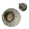 Hollywood Regency Hand Cut Multi Faceted Crystal Table Lighter