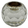 Hollywood Regency Hand Cut Multi Faceted Crystal Table Lighter