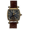 Helbros Tonneau Shape Gold Filled Art Deco Mens Manual Dress Watch w/ Rubies