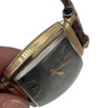 Helbros Tonneau Shape Gold Filled Art Deco Mens Manual Dress Watch w/ Rubies