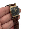 Helbros Tonneau Shape Gold Filled Art Deco Mens Manual Dress Watch w/ Rubies