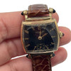 Helbros Tonneau Shape Gold Filled Art Deco Mens Manual Dress Watch w/ Rubies