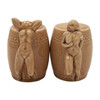 Strip Tease- Eye Appeal Ceramic Barware Salt & Pepper Shaker by Dorothy Kindell
