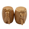 Strip Tease- Eye Appeal Ceramic Barware Salt & Pepper Shaker by Dorothy Kindell