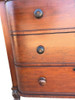 Late 19th Century Victorian Queen Anne Lowboy Dresser with Sculpted Front