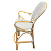 Set of 5 Danish Bistro "Isabell" Rattan Barstools w/ Woven Seat & Back by Sika D